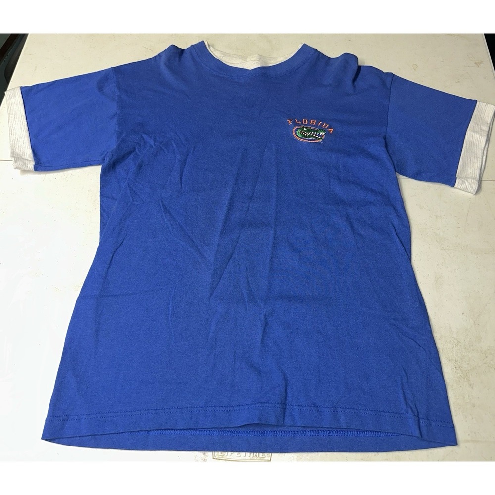 Vintage 90's Florida Gators T-Shirt Men's Size Small Midwest Embroidery Blue Tee